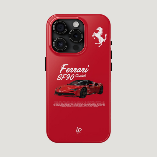 Ferrari SF90 Stradale “Red" iPhone Case