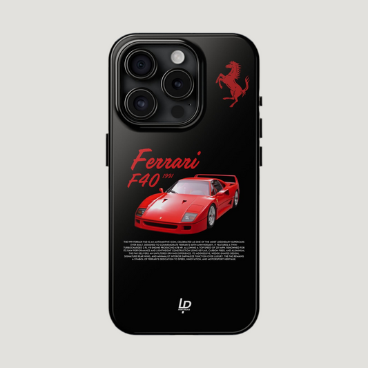 Ferrari F40 "Black" iPhone Case