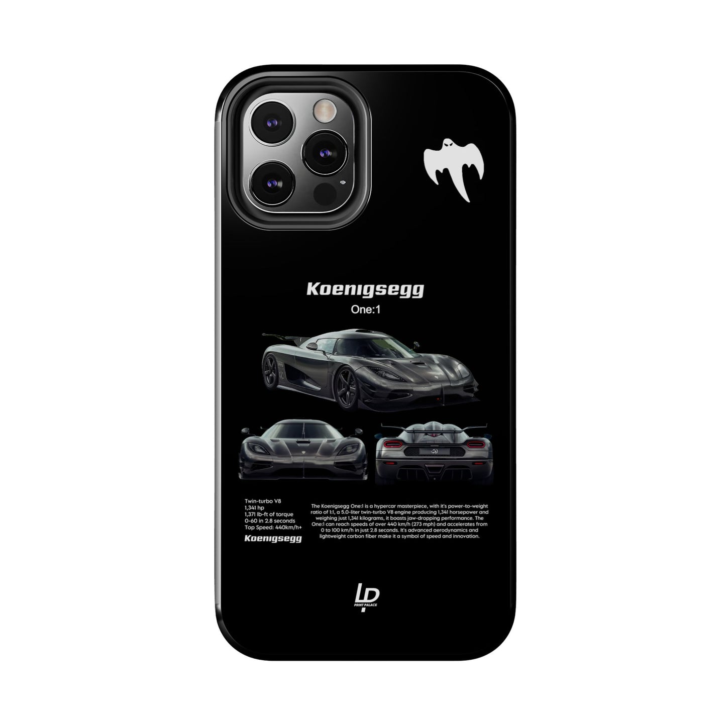 Koenigsegg One:1 "Black" iPhone Case