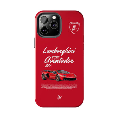 Lamborghini Aventador SVJ “Red" iPhone Case