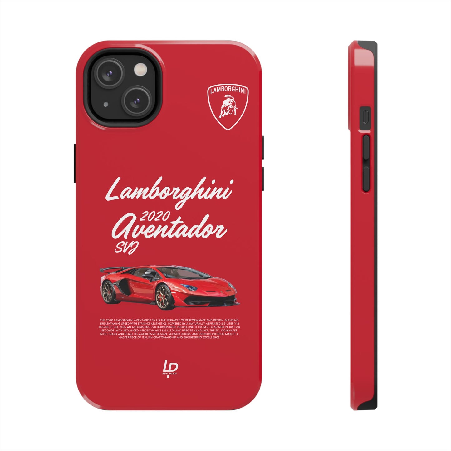 Lamborghini Aventador SVJ “Red" iPhone Case