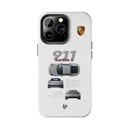 Porsche 911 turbo s "White" iPhone Case