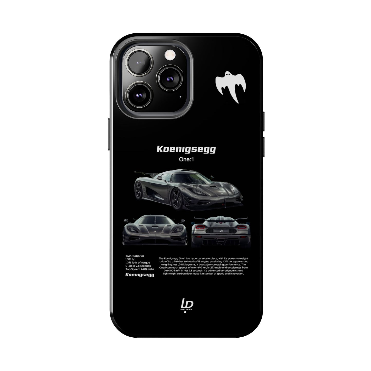 Koenigsegg One:1 "Black" iPhone Case