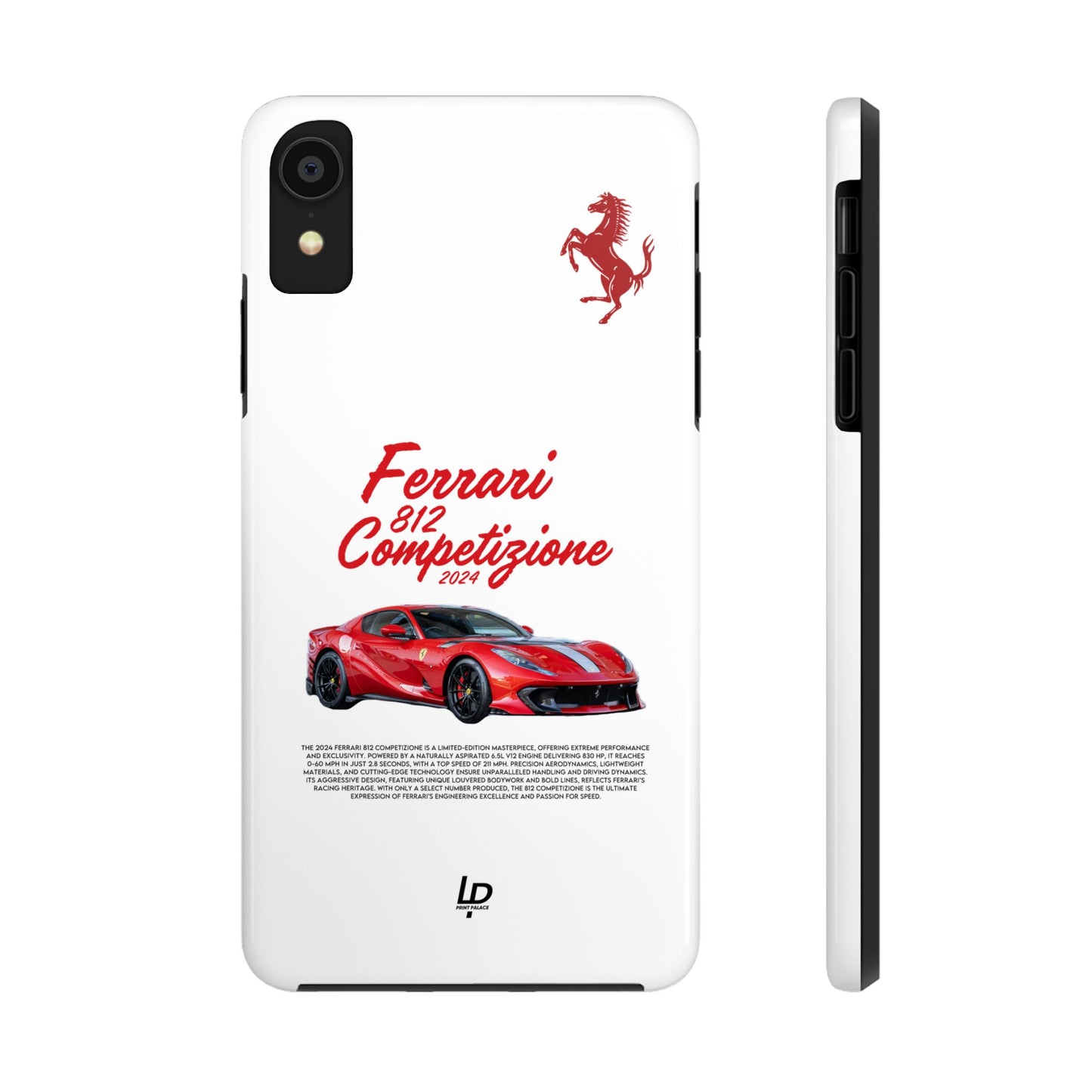 Ferrari 812 Competizione "White" iPhone Case