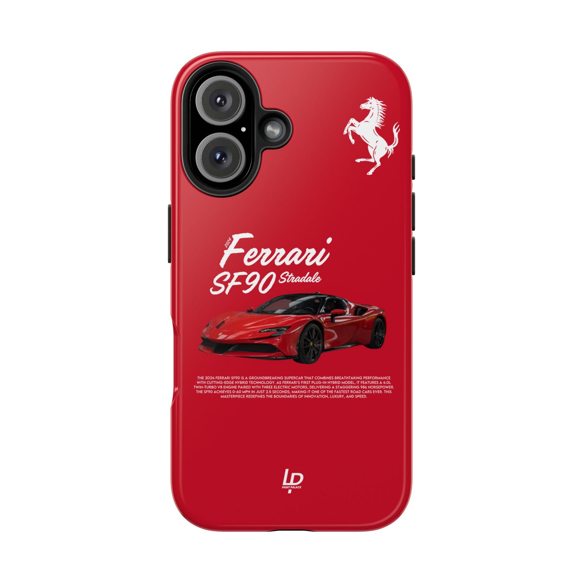 Ferrari SF90 Stradale “Red" iPhone Case