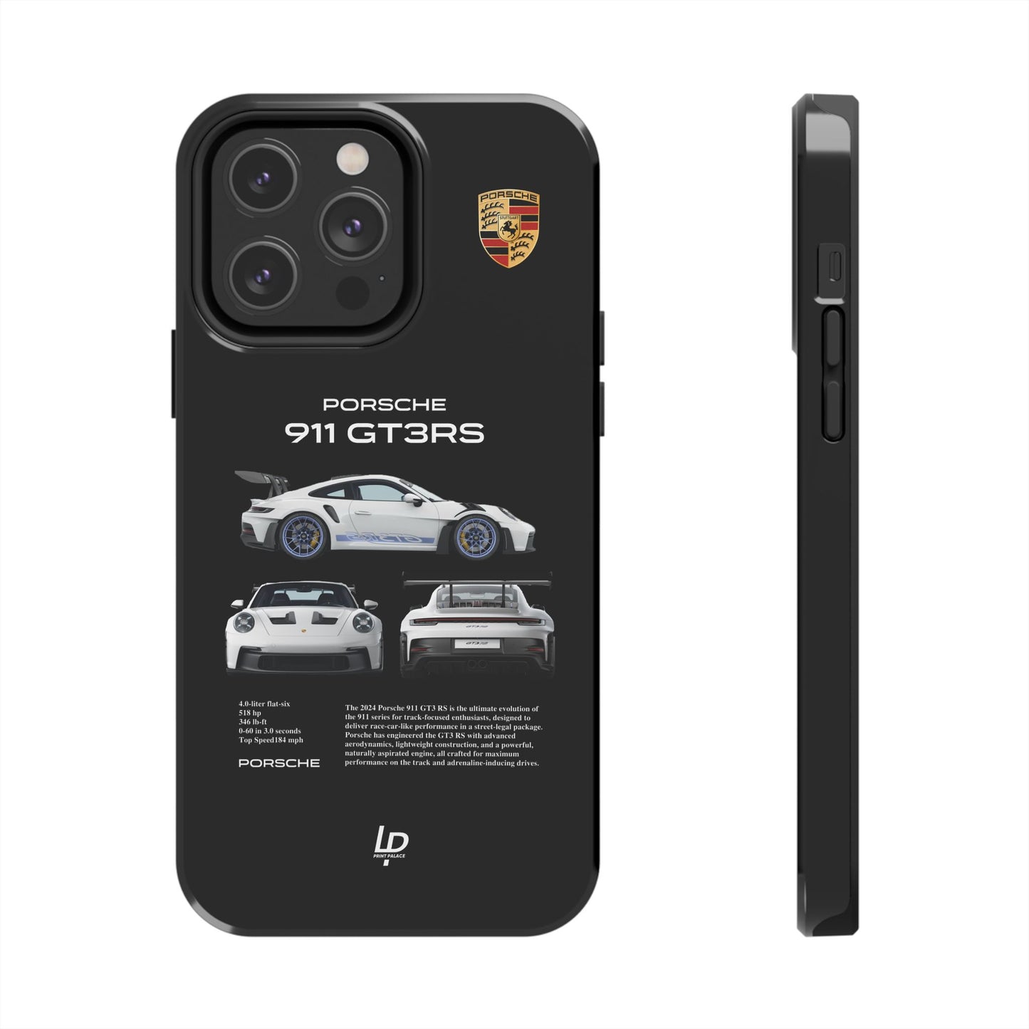 Porsche 911 GT3 RS "Black" iPhone Case