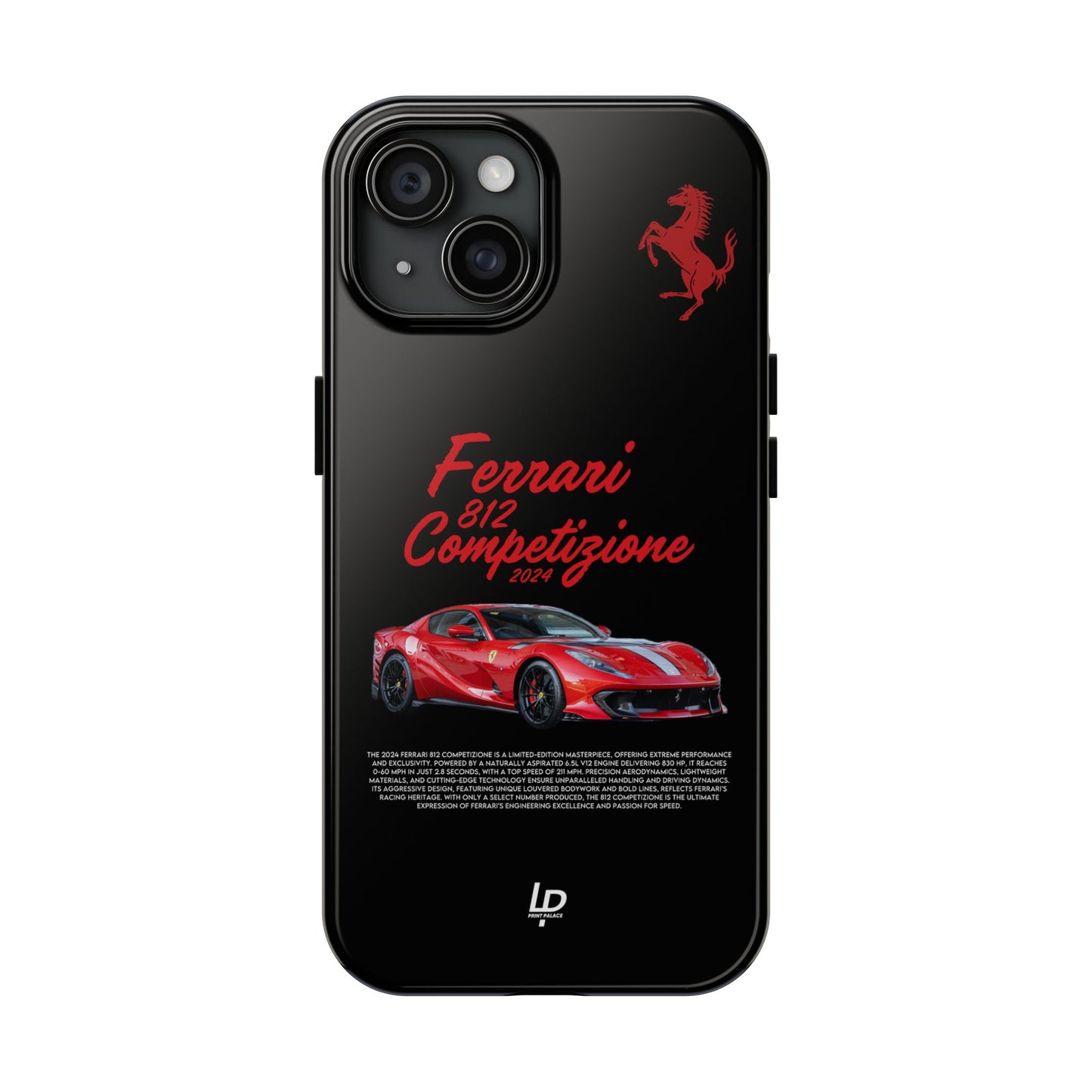 Ferrari 812 Competizione "Black" iPhone Case