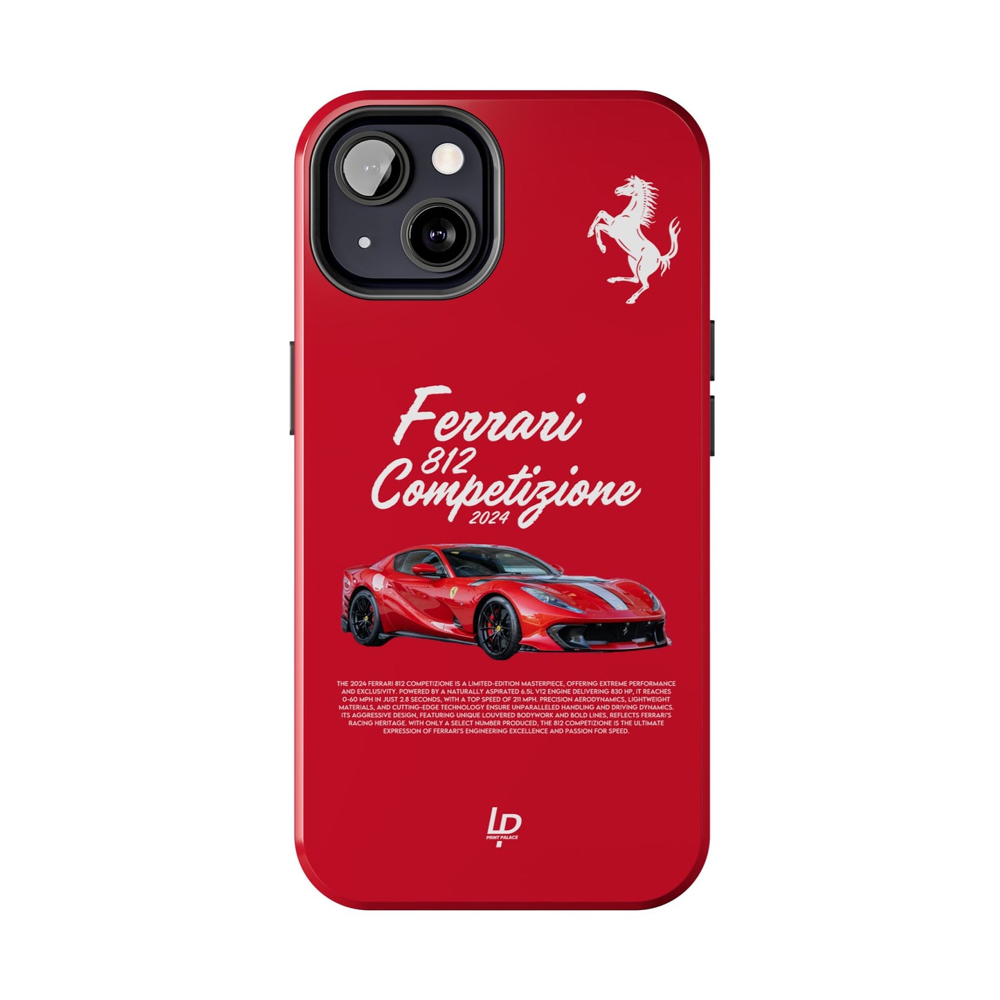 Ferrari 812 Competizione “Red" iPhone Case