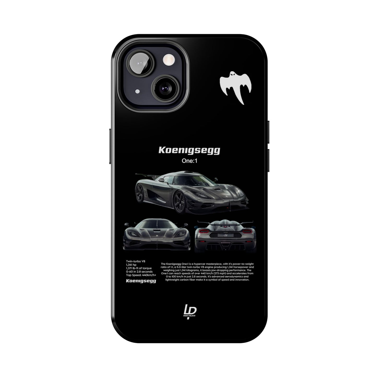 Koenigsegg One:1 "Black" iPhone Case