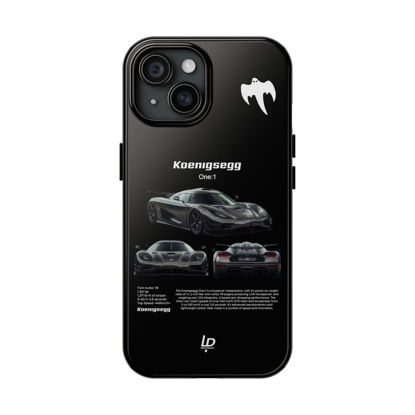 Koenigsegg One:1 "Black" iPhone Case