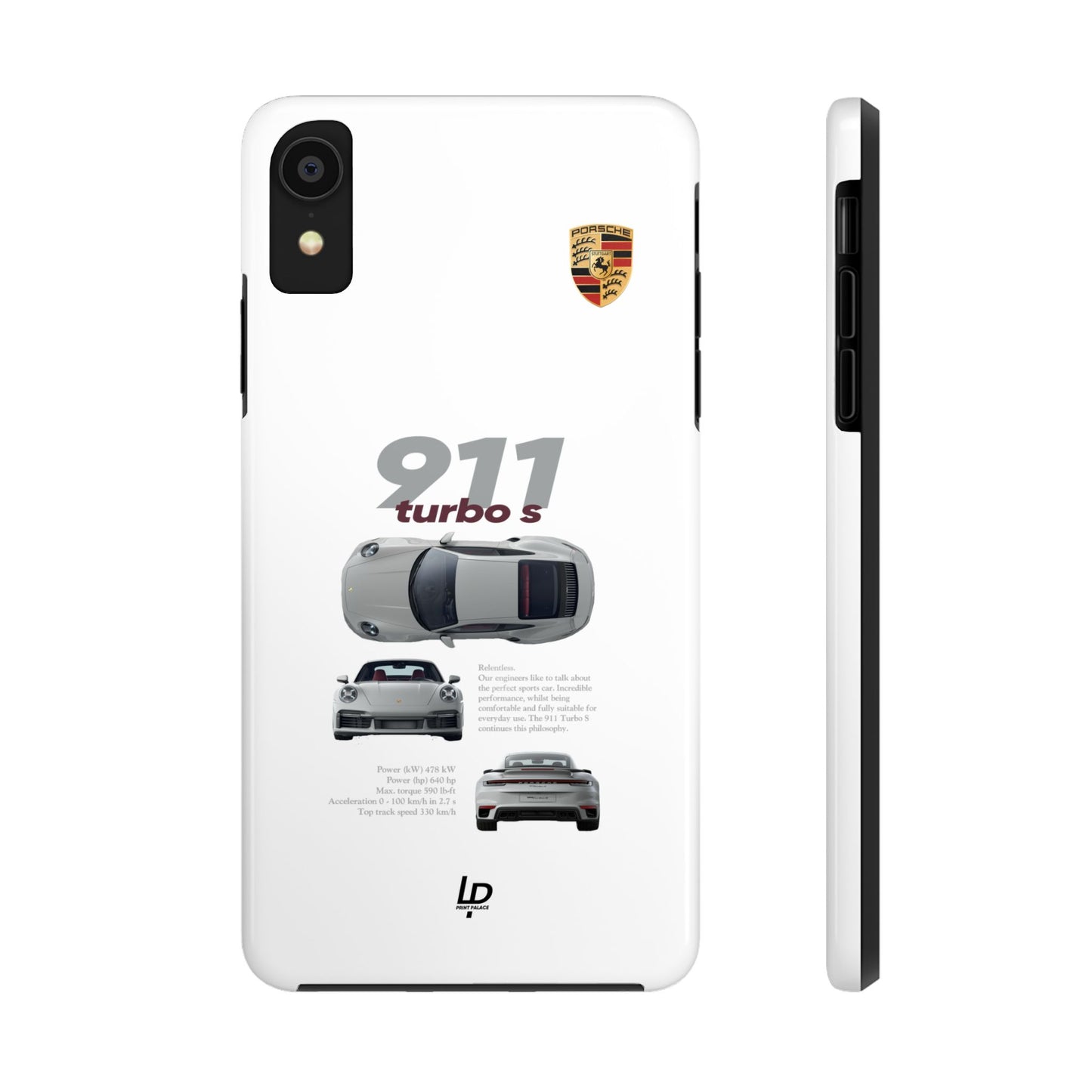 Porsche 911 turbo s "White" iPhone Case