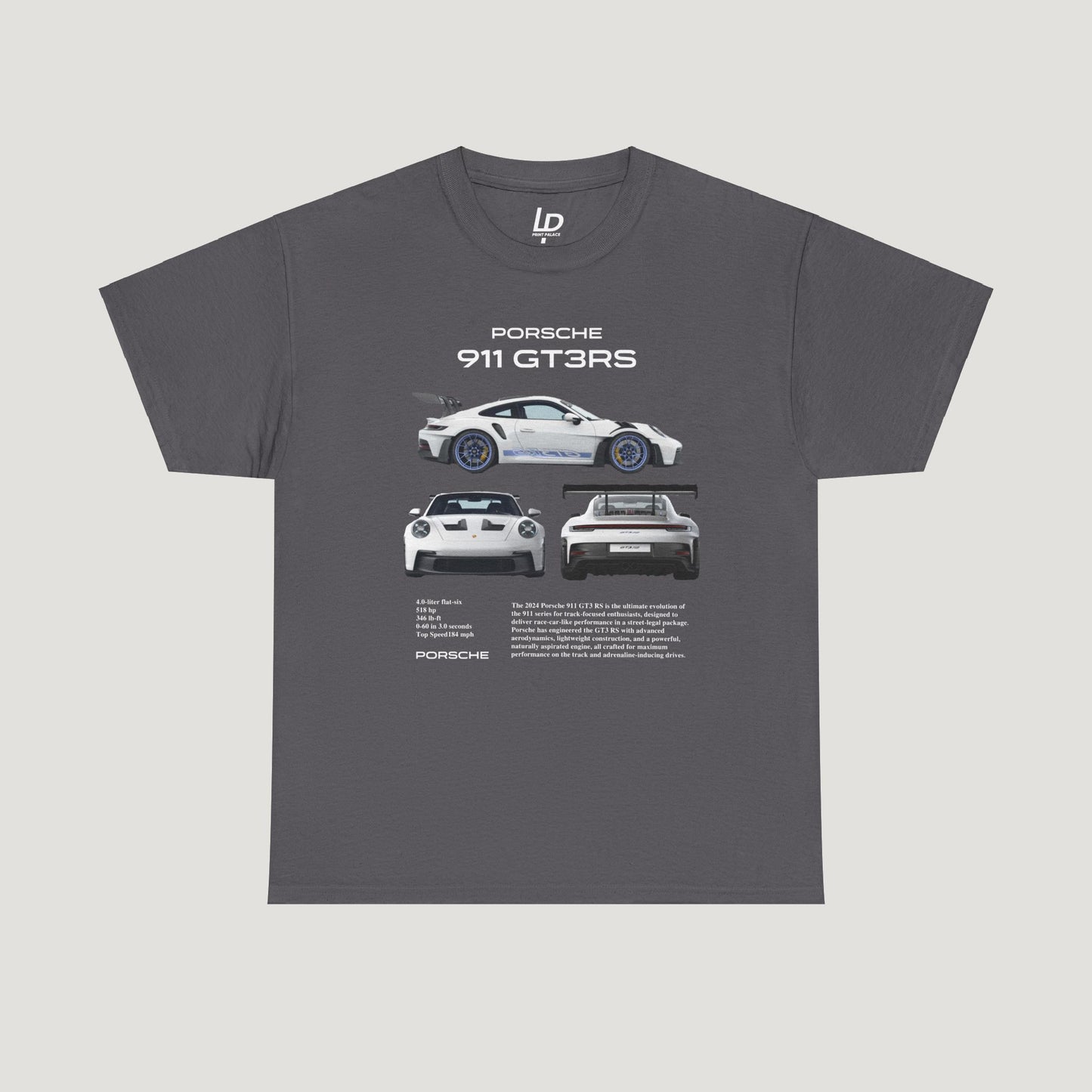 Porsche 911 GT3 RS Tee (Front Print)