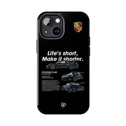 "Life's Short" GT3 RS "Black" iPhone Case