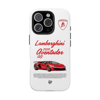 Lamborghini Aventador SVJ "White" iPhone Case