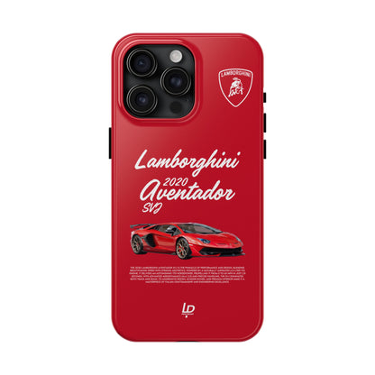 Lamborghini Aventador SVJ “Red" iPhone Case