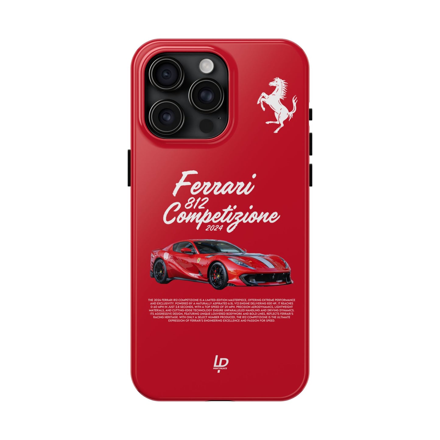 Ferrari 812 Competizione “Red" iPhone Case