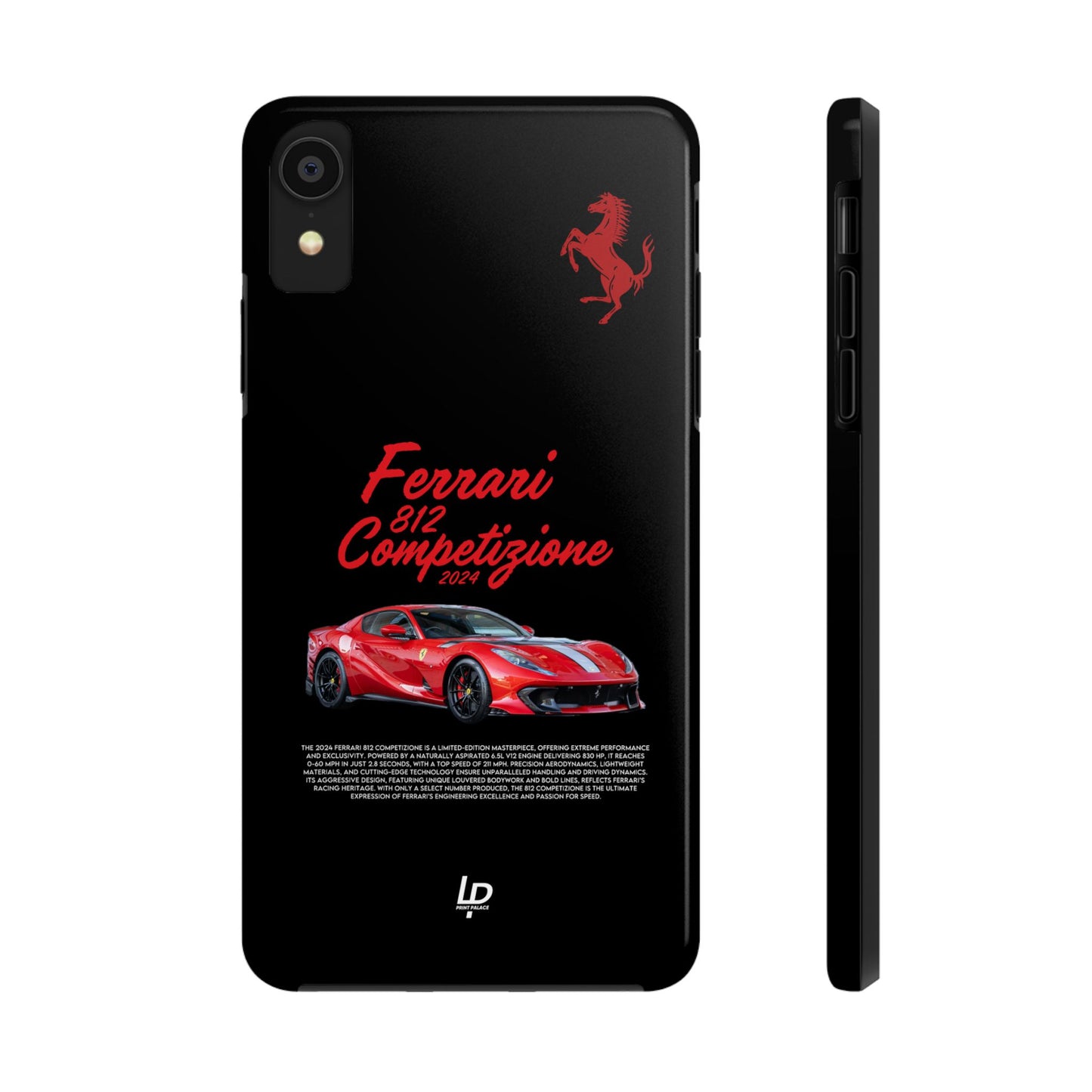 Ferrari 812 Competizione "Black" iPhone Case