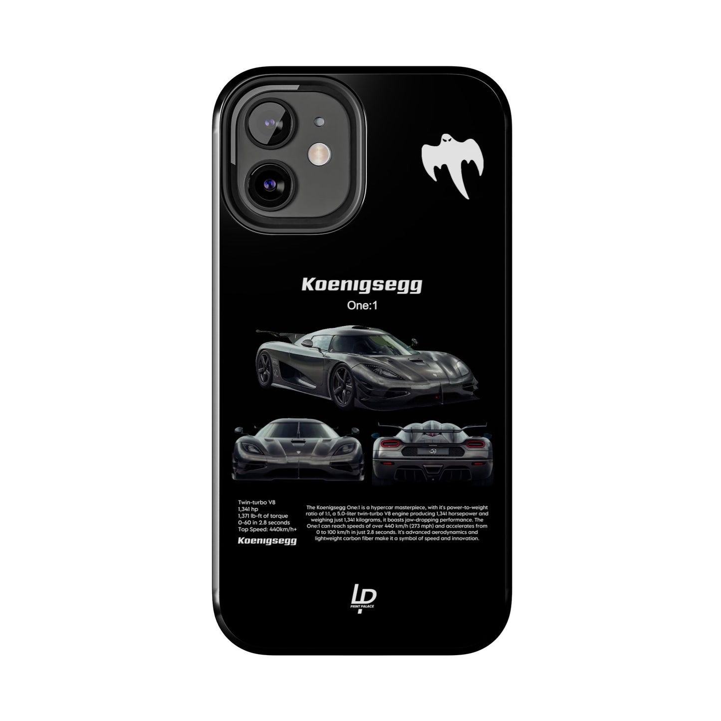 Koenigsegg One:1 "Black" iPhone Case