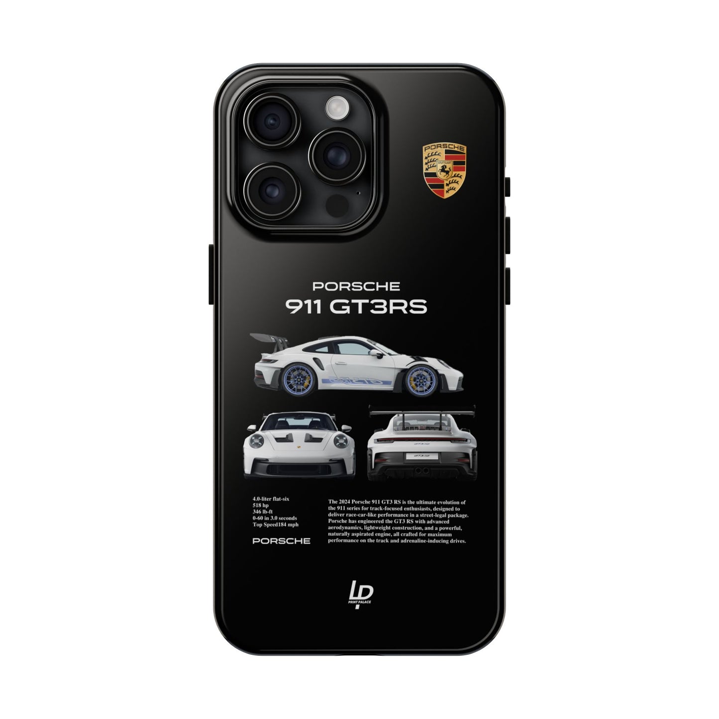 Porsche 911 GT3 RS "Black" iPhone Case