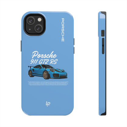 Porsche 911 GT2 RS "Light Blue" iPhone Case