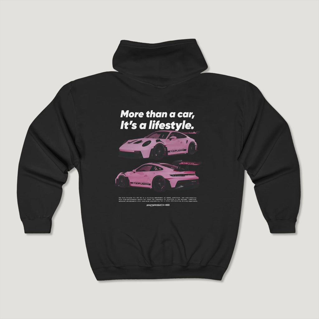 "It's a lifestyle" Porsche 911 GT3 RS Full-Zip Hoodie