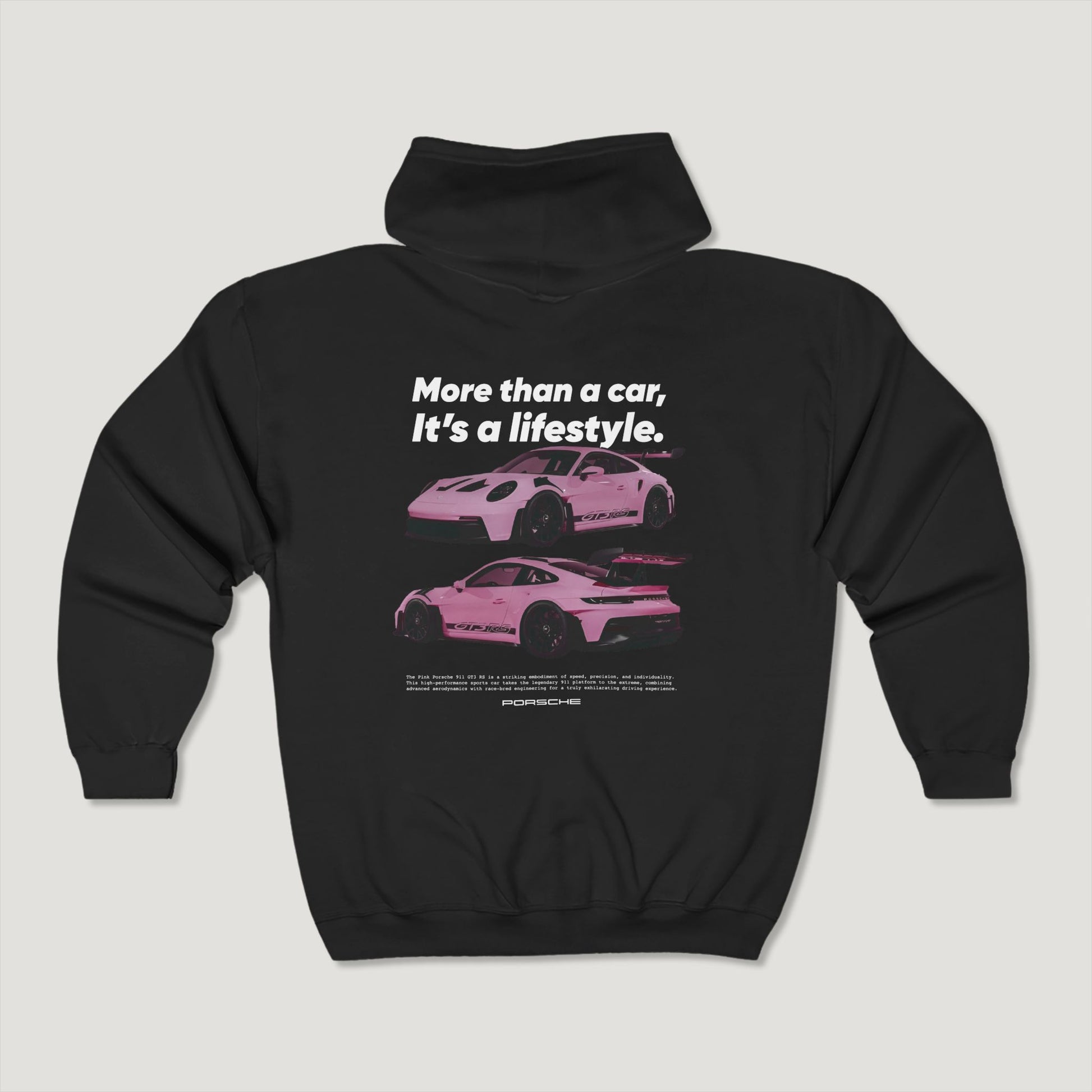 "It's a lifestyle" Porsche 911 GT3 RS Full-Zip Hoodie