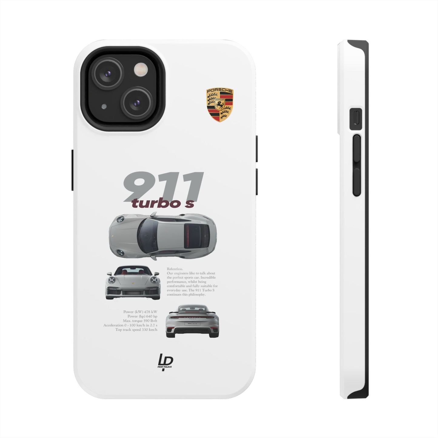 Porsche 911 turbo s "White" iPhone Case