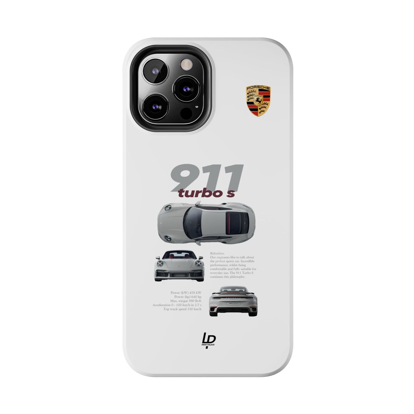 Porsche 911 turbo s "White" iPhone Case