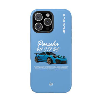 Porsche 911 GT2 RS "Light Blue" iPhone Case