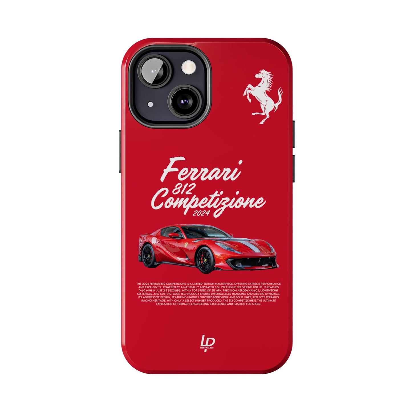 Ferrari 812 Competizione “Red" iPhone Case