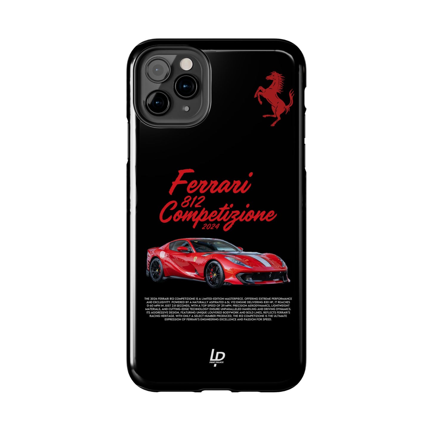 Ferrari 812 Competizione "Black" iPhone Case