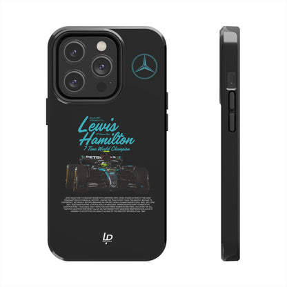 Lewis Hamilton Mercedes F1 "Black" iPhone Case