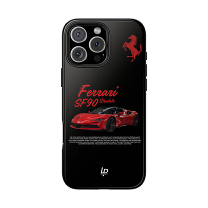 Ferrari SF90 Stradale "Black" iPhone Case