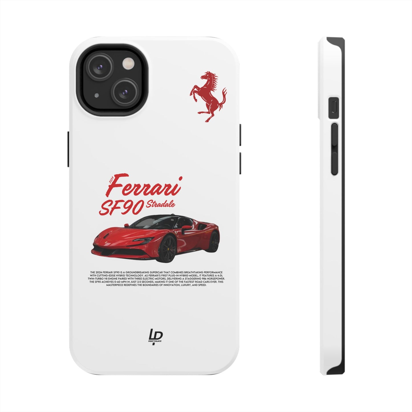 Ferrari SF90 Stradale "White" iPhone Case