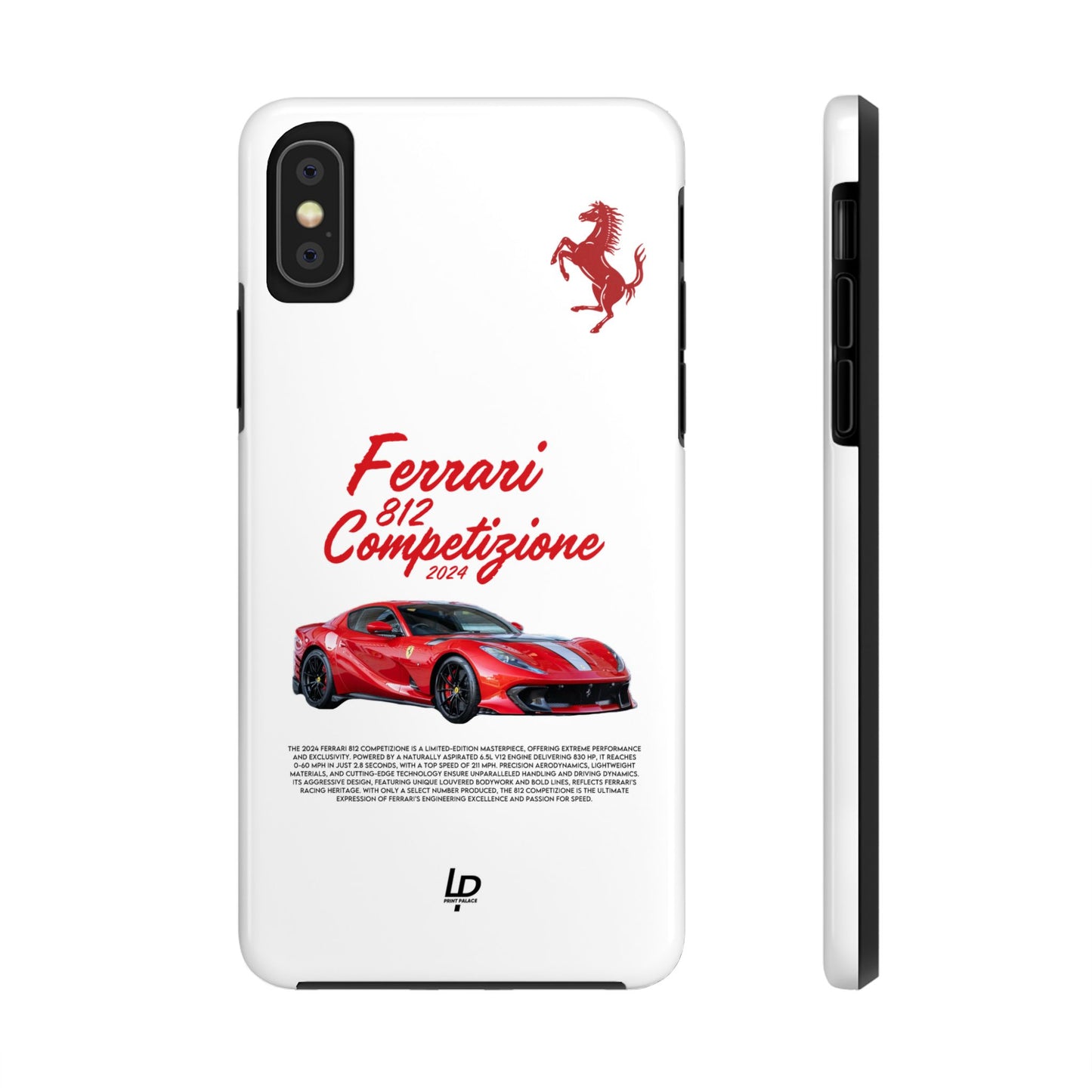 Ferrari 812 Competizione "White" iPhone Case