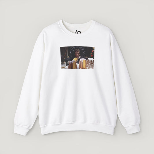 A Tony Montana Italian Christmas Crewneck Sweater