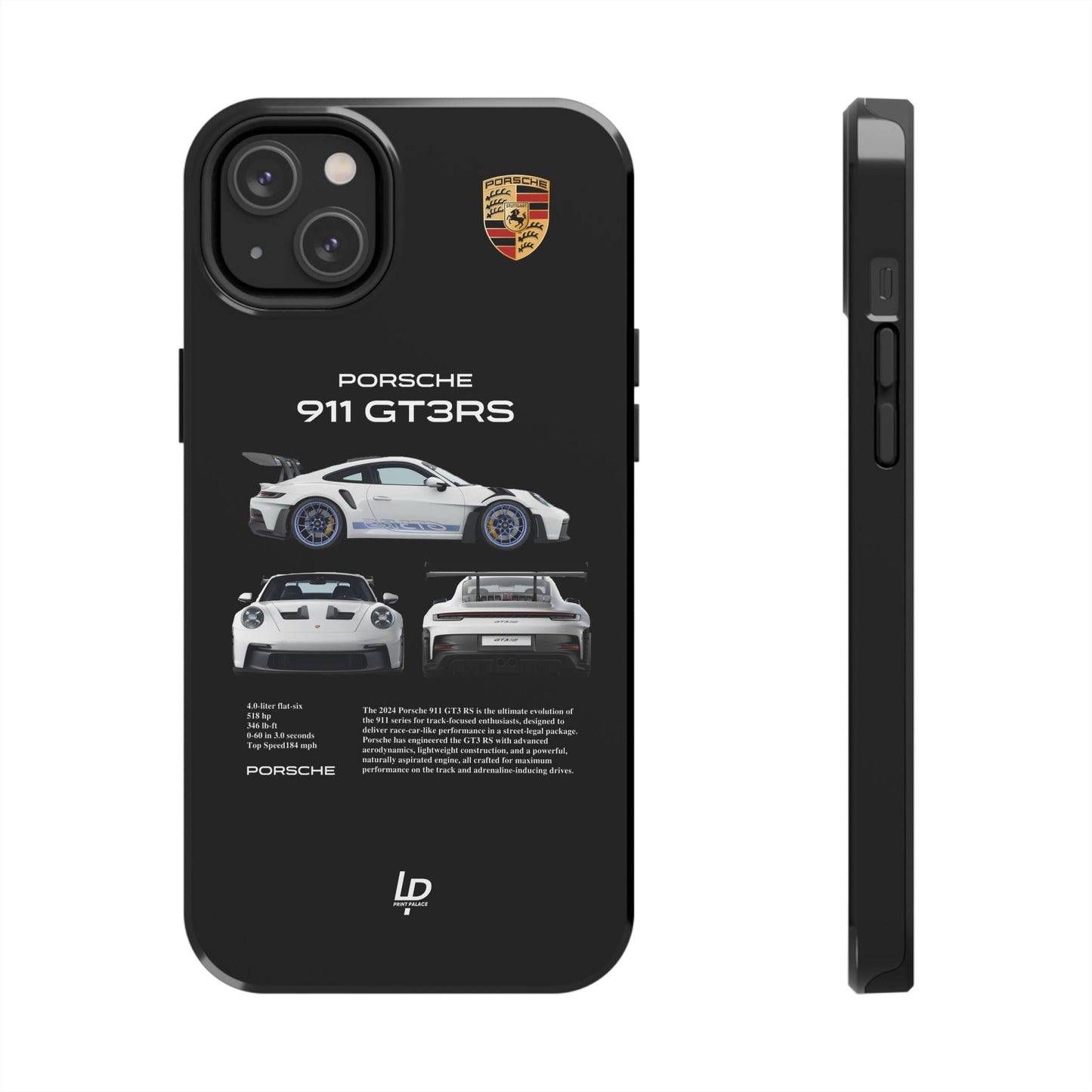 Porsche 911 GT3 RS "Black" iPhone Case