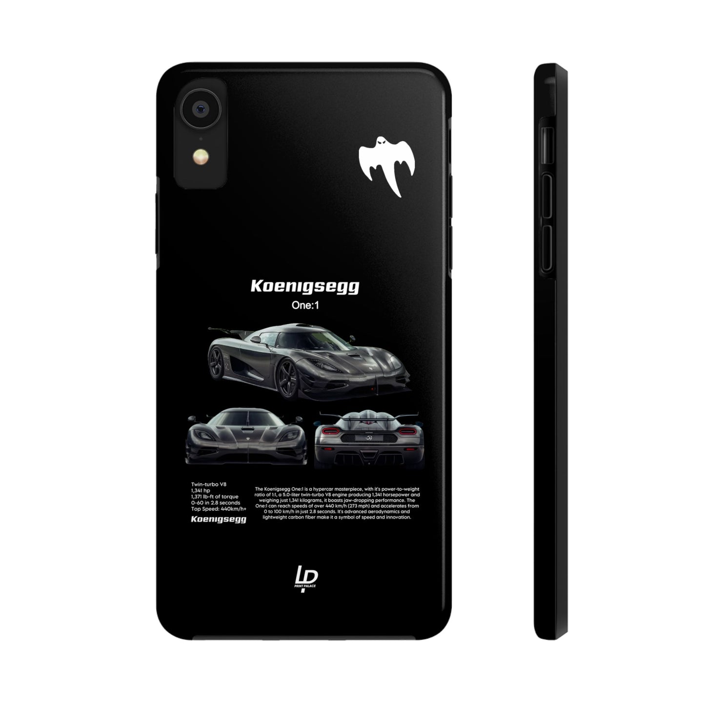 Koenigsegg One:1 "Black" iPhone Case