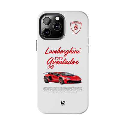 Lamborghini Aventador SVJ "White" iPhone Case