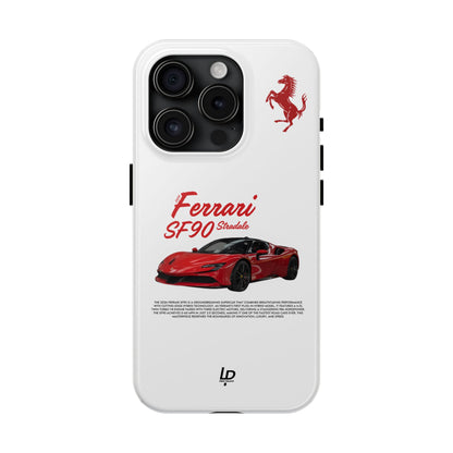 Ferrari SF90 Stradale "White" iPhone Case