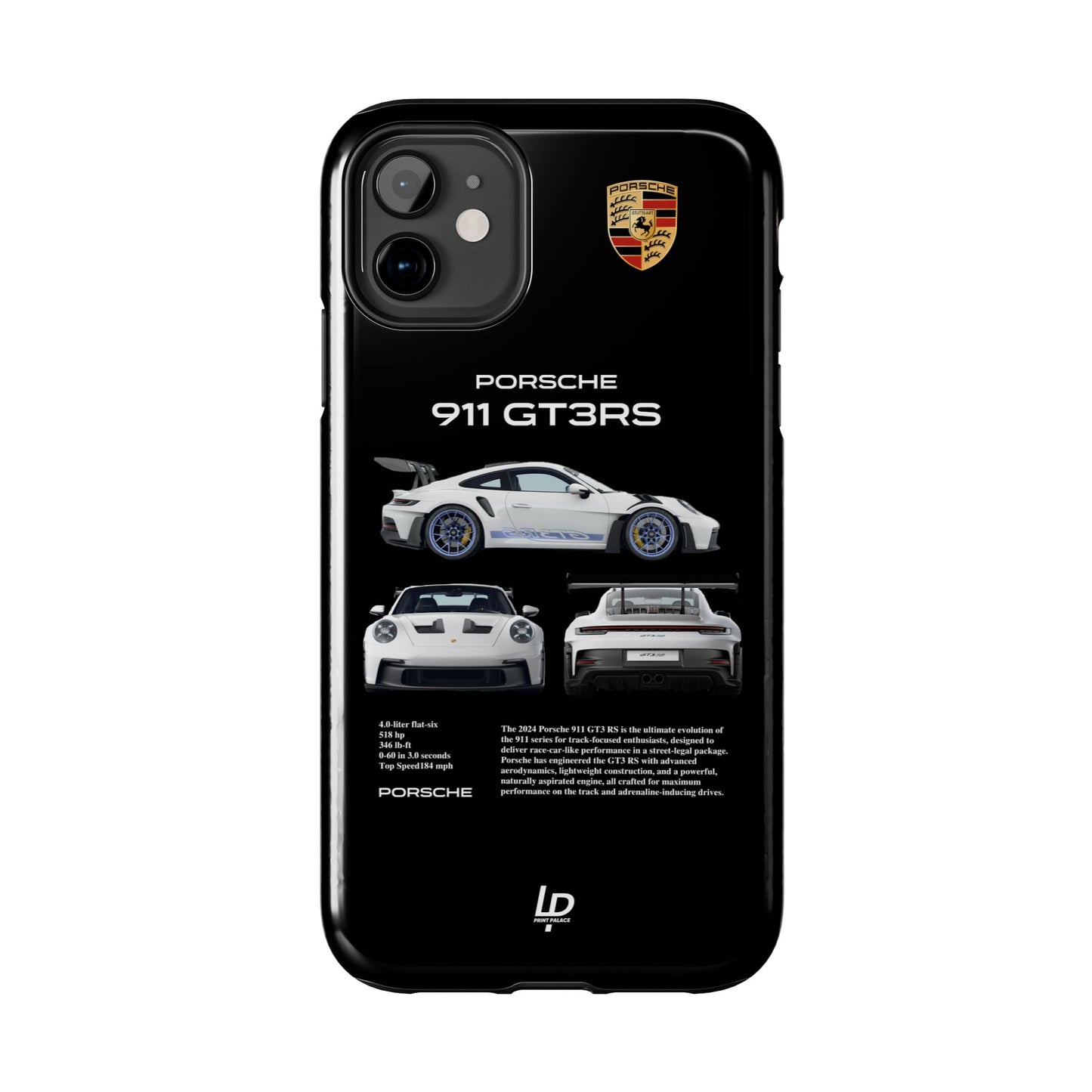 Porsche 911 GT3 RS "Black" iPhone Case