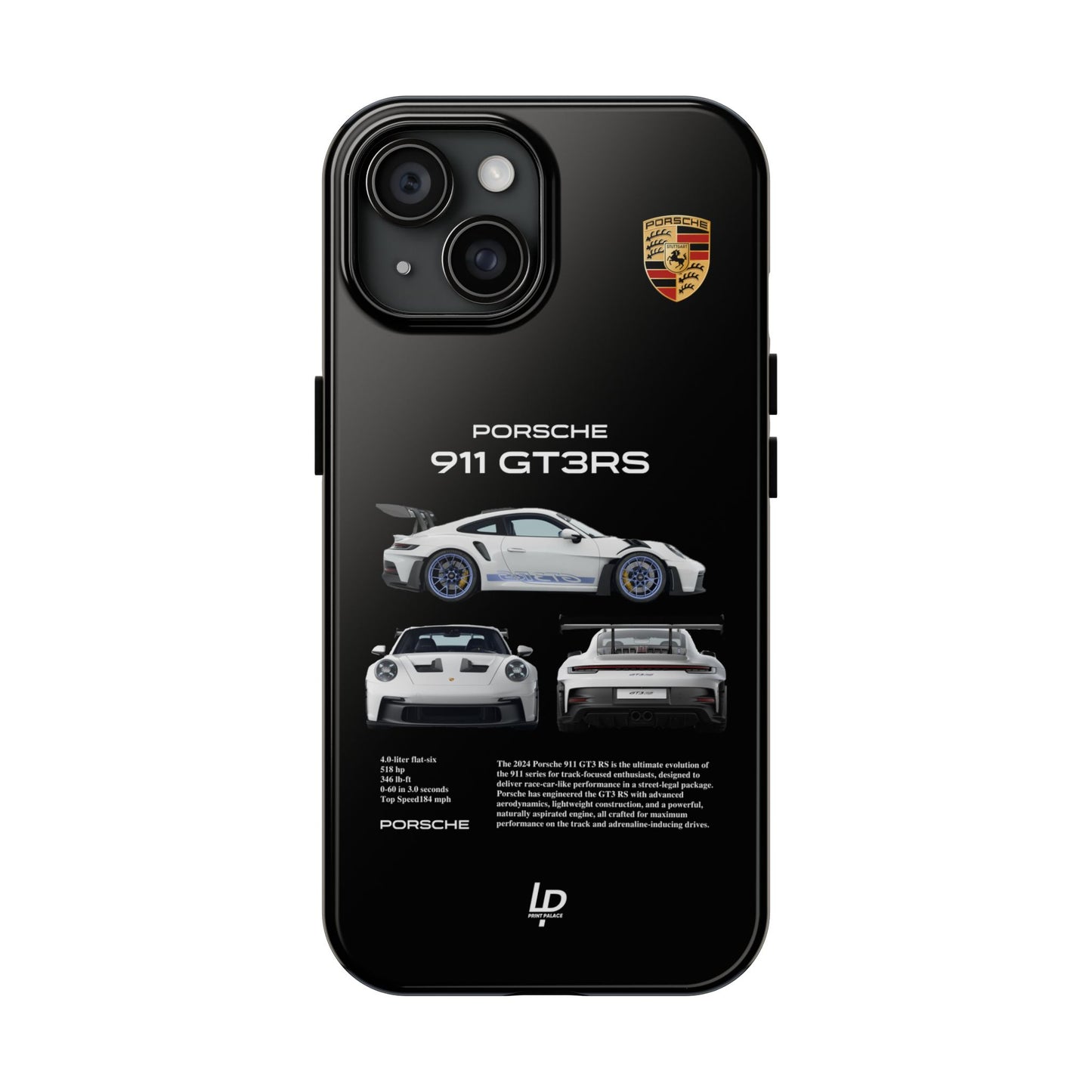 Porsche 911 GT3 RS "Black" iPhone Case