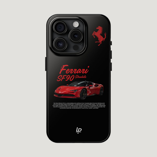 Ferrari SF90 Stradale "Black" iPhone Case