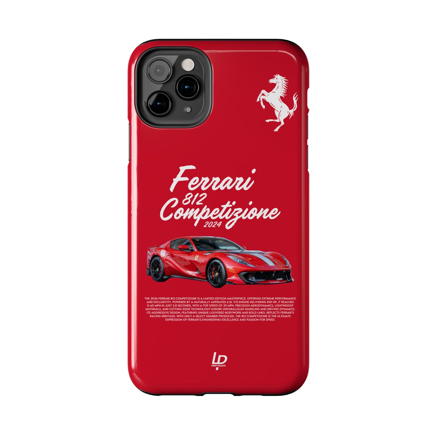 Ferrari 812 Competizione “Red" iPhone Case