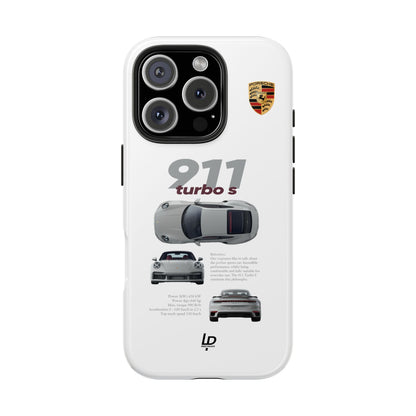 Porsche 911 turbo s "White" iPhone Case