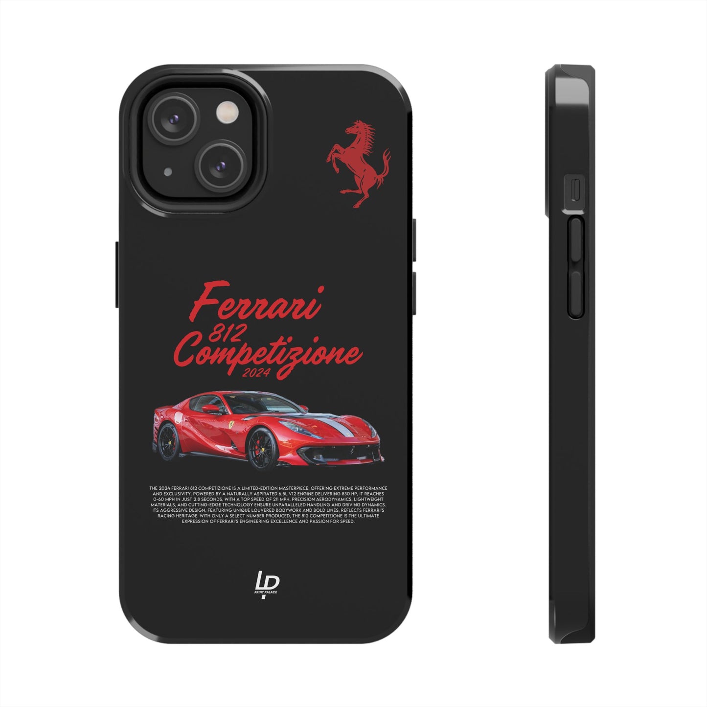 Ferrari 812 Competizione "Black" iPhone Case