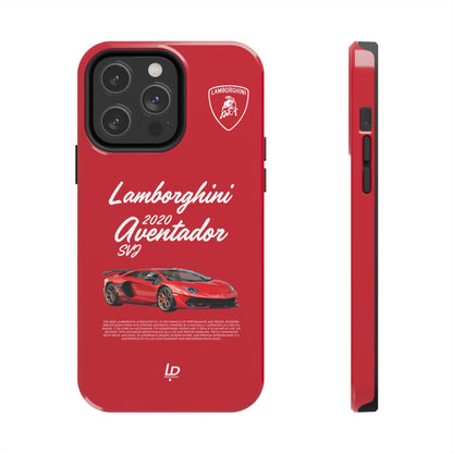 Lamborghini Aventador SVJ “Red" iPhone Case