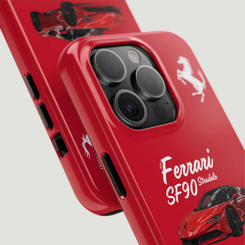 Ferrari SF90 Stradale “Red" iPhone Case