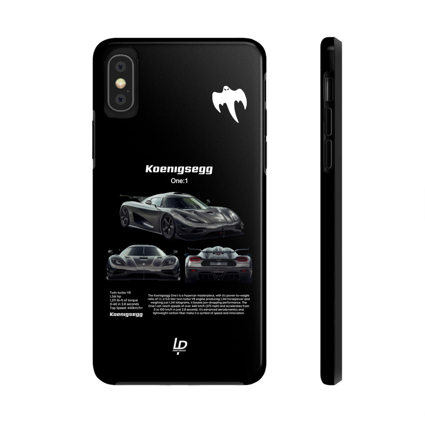 Koenigsegg One:1 "Black" iPhone Case