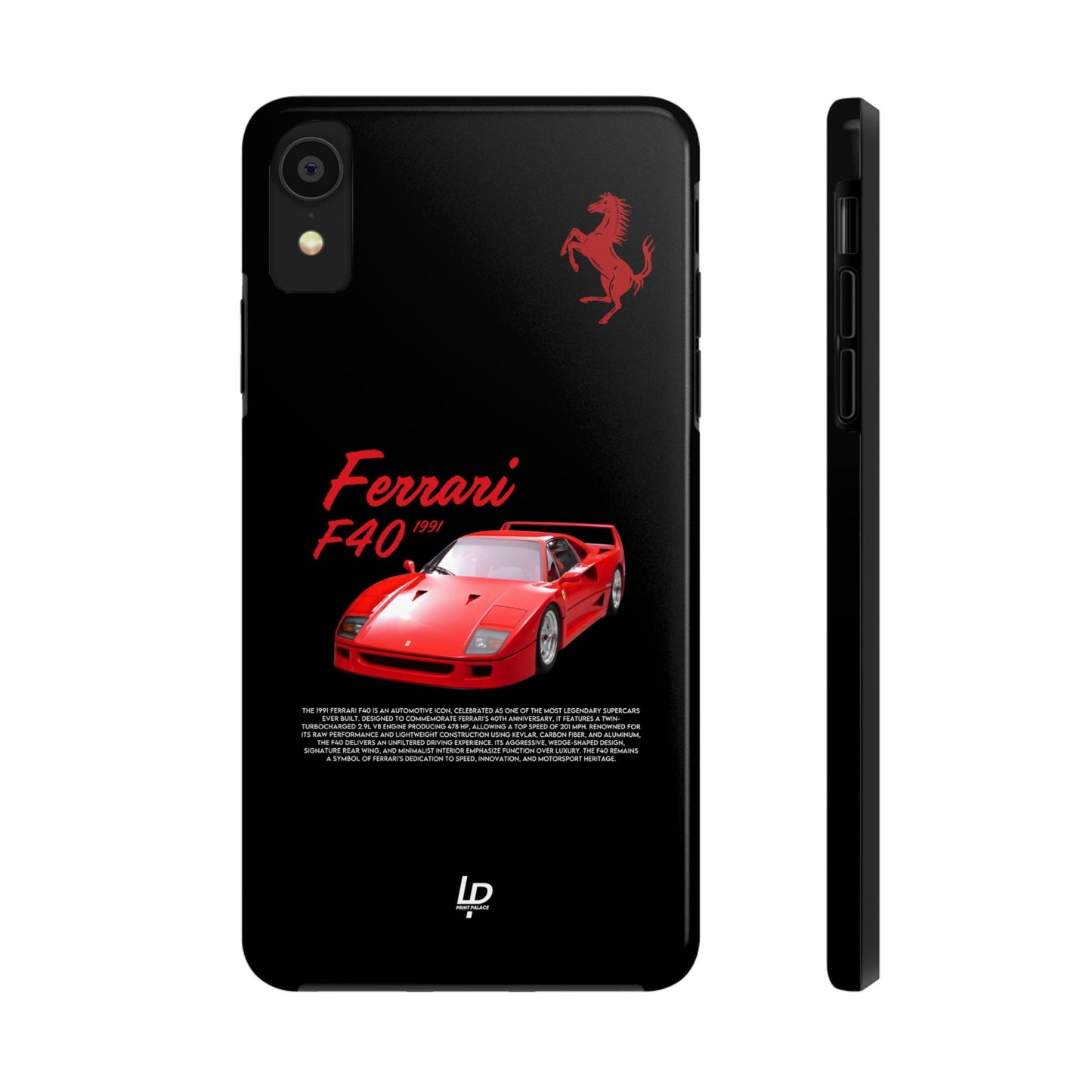 Ferrari F40 "Black" iPhone Case